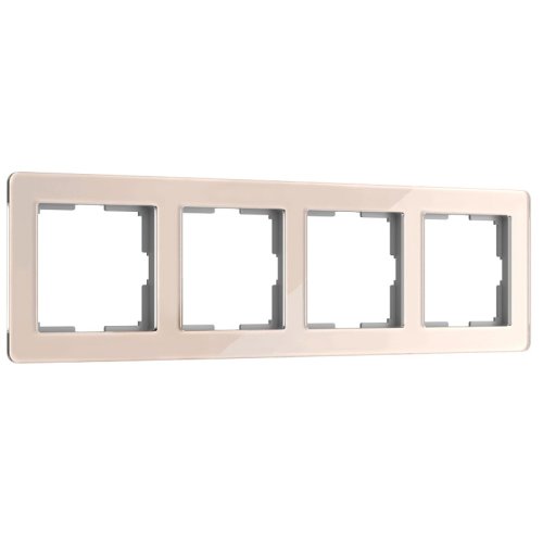 Рамка универсальная Werkel Acrylic 4-м. стекло айвори фото Рамка универсальная Werkel Acrylic 4-м. стекло айвори картинка